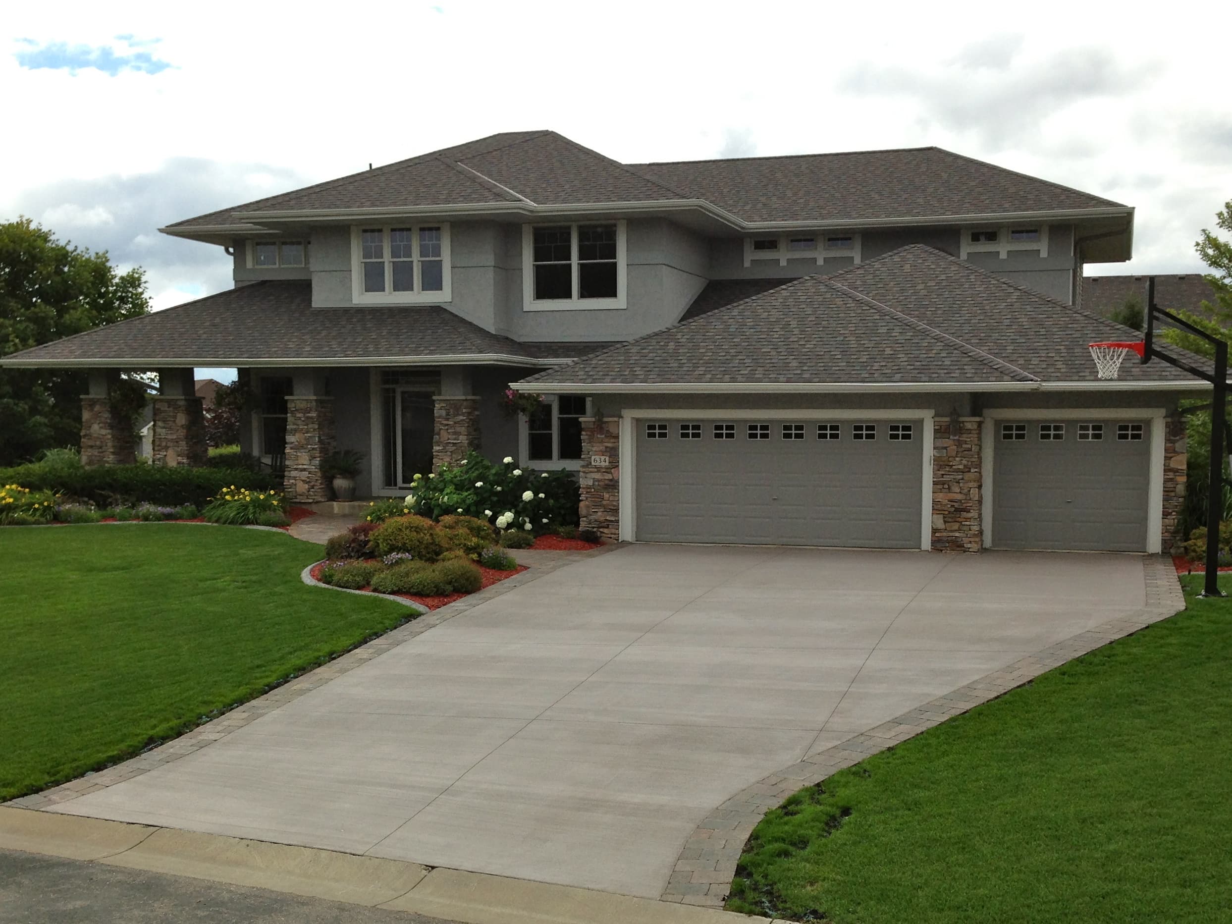 Modern Concrete Driveway Orange County
